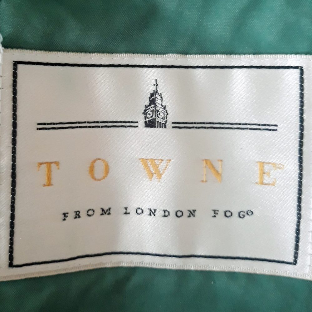 Towne London Fog Green Hooded Full Zip Jacket - Size Large Regular - Picture 6 of 11